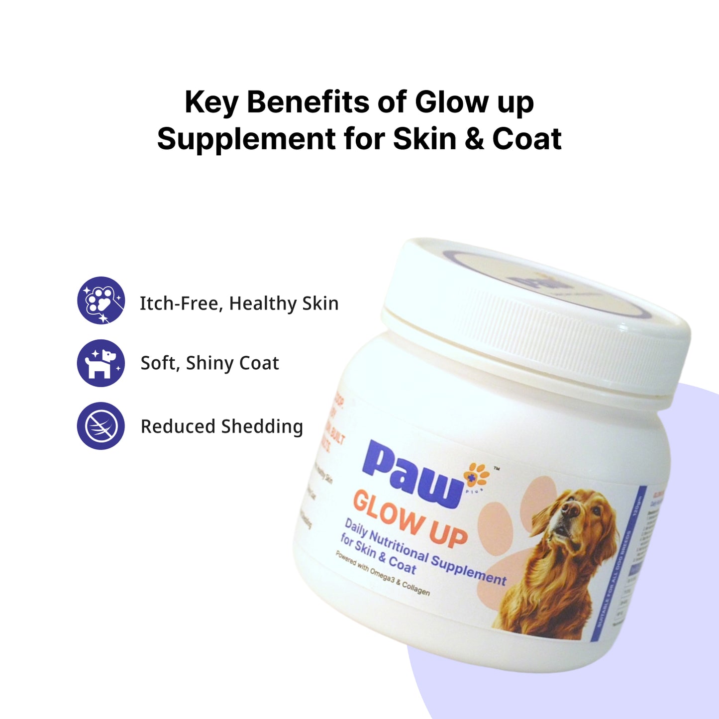 Glow Up – Daily Nutritional Supplemen for Skin & Coat