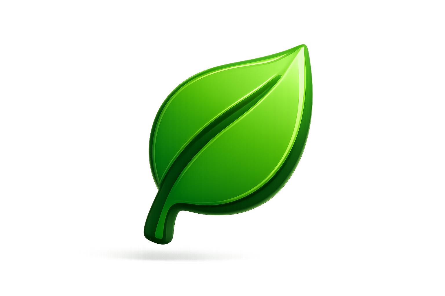 3d leaf icon